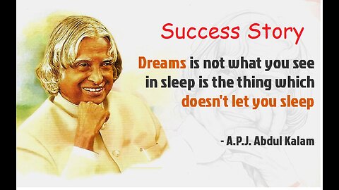 Success story Dr. APJ Abdul Kalam