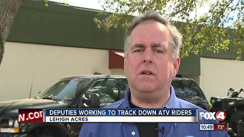 Deputies Working to Crack Down ATv Riders