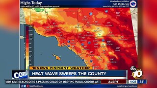 Heat wave sweeps San Diego County