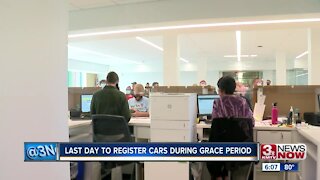 Last day to register cars during grace period