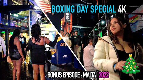 🎄BOXING DAY BONUS SPECIAL! MALTA 2022 4K #malta #nightlife #walkingtour
