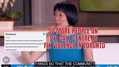 Increase in violence in Toronto. What are you going to do Ms Chow #toronto #toronto
