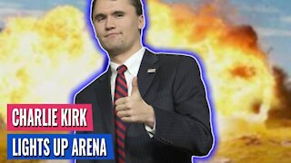 THIS CHARLIE KIRK LINE SET THE ENTIRE ARENA ON FIRE, THOUSANDS CHANT "lock him up!"