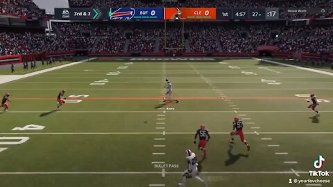 Tight End Wide Open For The Nice Touchdown! Madden 21