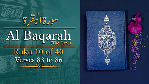 Quran with Urdu Translation | Surah Al Baqrah With Urdu Translation | Ruku 10 Of 40 | Verse 83 to 86