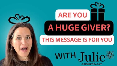 CALLING ALL FINANCIAL GIVERS | LIVE A LIFE THAT YOU LOVE | JULIE MURPHY