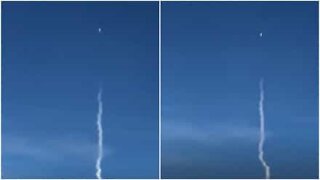 Delta passengers filmed the launch of the Falcon Heavy rocket