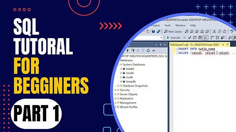 Master SQL for Beginners Part 1-Connect to server