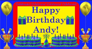 Happy Birthday 3D - Happy Birthday Andy - Happy Birthday To You - Happy Birthday Song