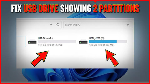 [Fixed] ✔️USB Flash Show 2 Partitions ⚠️ USB drive opens multiple partitions