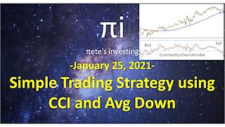 Simple trading strategy using CCI and Avg down