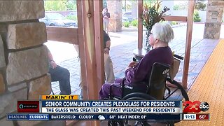 Senior Community Creates Plexiglass for residents