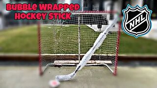 Bubble Wrap Hockey Stick?!?!