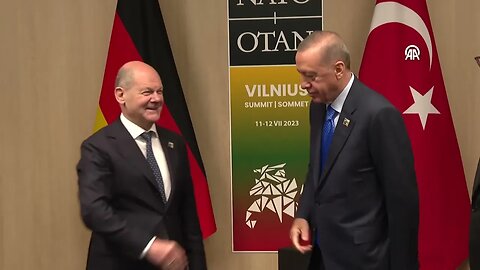 President Erdogan meets with German Chancellor Olaf Scholz