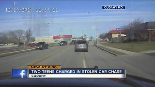Two teens charged in stolen car chase in Cudahy
