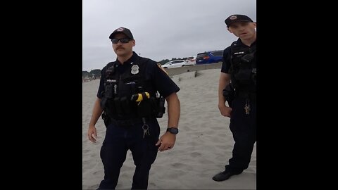 Preaching the Gospel at Easton's Beach in Newport, Rhode Island -- Police Very Friendly
