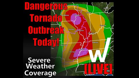 Live Coverage Devastating Tornado Outbreak: Dangerous Situation Illinois Arkansas Iowa & Tennessee