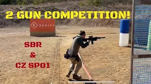 2 Gun Competition With SBR AR 556 & CZ SP01 9mm