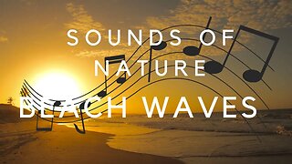 ♥♥ Relaxing 3 Hour Video of a Waterfall on an Ocean Beach at Sunset