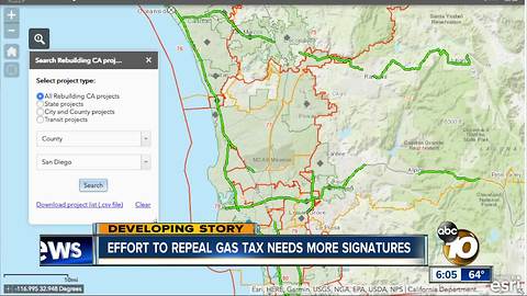 Deadline approaching for CA Gas Tax Repeal