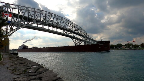James R Barker 1000 Foot Bulk Carrier Cargo Ship In Great Lakes