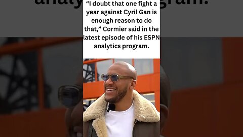 Daniel Cormier opposes Jon Jones' candidature for Fighter of the Year. #shorts