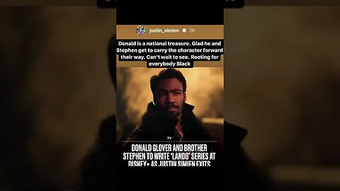 Justin Simien Congratulates Donald Glover & His Brother Replacing Him in LANDO Series