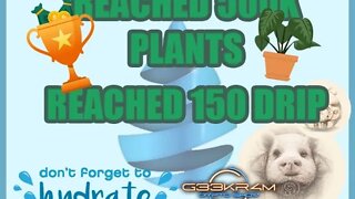 REACHED 500K PLANTS IN THE GARDEN REACHED 150 DRIP IN THE FAUCET AND DOING A GIVEAWAY