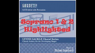 Gaudete! Michael Engelhardt SATB, Soprano 1 & 2 Highlighted