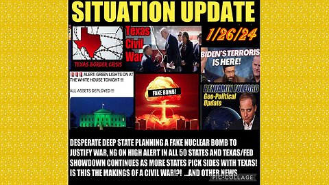 SITUATION UPDATE 1/26/24- Covid-19/Jabs/Plan-Demics,Global Financial Crises,Dumbs & Tunnel Cleanouts