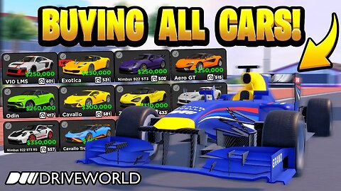 BUYING EVERY Car in ROBLOX Drive World!