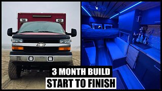 Ambulance Conversion - 90 Days in 10 Minutes! - Full Build