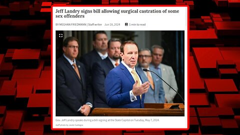 Surgical Castration Signed into Law in LA