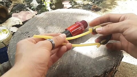 DIY SLINGSHOT How to make slingshot from PVC pipe #slingshot #woodencraft #bamboocraft