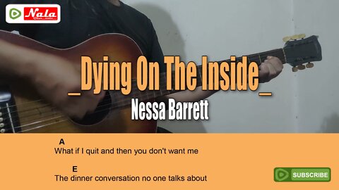Nessa Barrett - Dying On The Inside, Guitar Chord Lyric