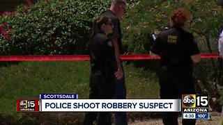 Scottsdale police shoot and kill bank robbery suspect