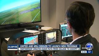 Flight path from college to United cockpit with MSU Denver partnership