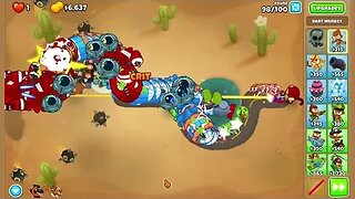 Bloons TD6 - End of The Road CHIMPS Mode with Etienne - Ninja Monkey, Glue and Mixed Monkeys!