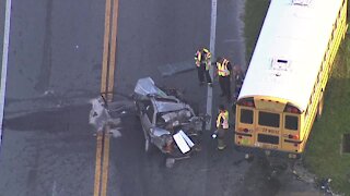 School bus crash in Zephyrhills sends one to hospital