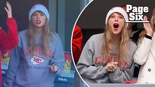 See Taylor Swift's reaction after boyfriend Travis Kelce gets pushed and NFL fans booing her during Kansas City Chiefs game
