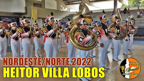 BANDA MARCIAL HEITOR VILLA LOBOS 2022 NA COPA NORDESTE NORTE DE BANDAS E FANFARRAS 2022