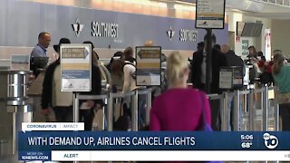 With demand up, airlines cancel flights