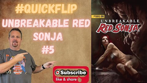 Unbreakable Red Sonja #5 Dynamite #QuickFlip Comic Book Review Jim Zub,Adrian M. Garcia #shorts