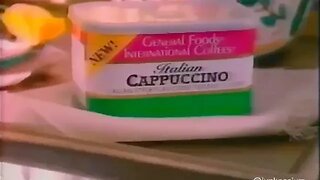 "Italian Cappuccino" General Foods International Coffees (1994 TV Commercial)