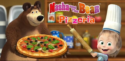 Masha and the Bear Pizzeria🍕 - Make the Best Homemade Pizza for black Bear - Masha Games