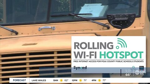 Polk County Public Schools offering free WiFi for students via 50 schools buses