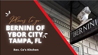 Places to go: Bernini - Innovative Italian Cuisine, Tampa (Ybor City), FL