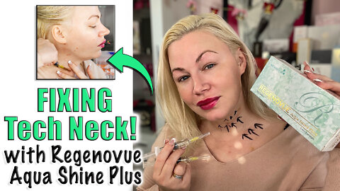 Fixing Tech Neck Lines with Regenovue Aqua Shine Plus from Glamderma | Code Jessica10 Saves Money!