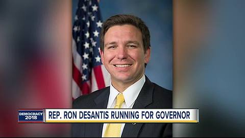Republican Congressman Ron DeSantis announces he is running for Governor of Florida