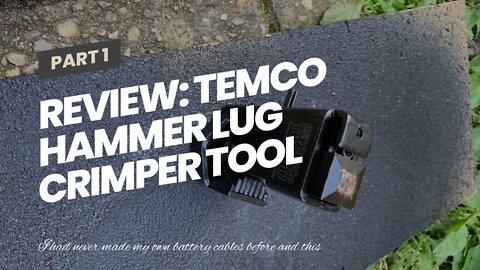 Review: TEMCo Hammer Lug Crimper Tool V2 with holes for bench mounting (Crimps Battery and Weld...